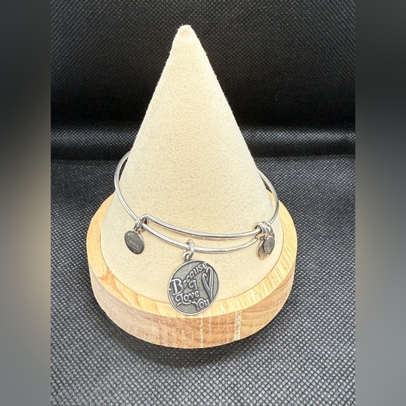 Alex and Ani Jewelry - Alex and Ani Silver Charm Bracelet ‘Because I Love You’